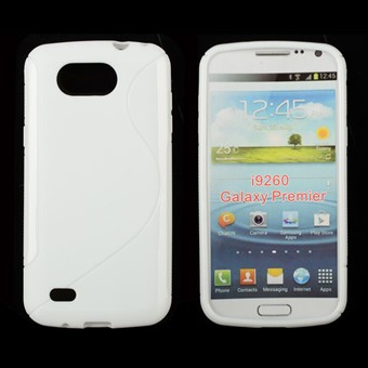 S-line silikonikuori Galaxy Premier (valkoinen)