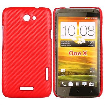 HTC One X Corbon kansi (punainen)