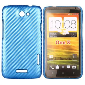 HTC One X Corbon kansi (sininen)