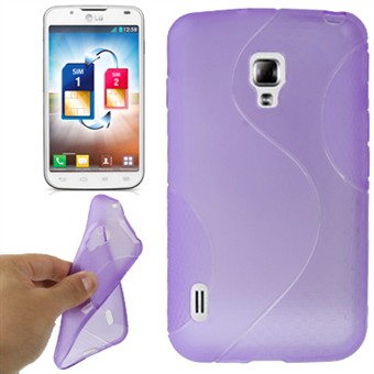 S-Line silikonikuori LG Optimus L7 2 Dual (violetti)