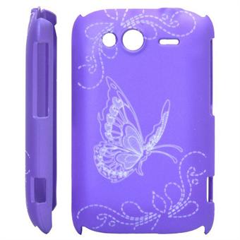 HTC Wildfire S Butterfly -kuori (violetti)