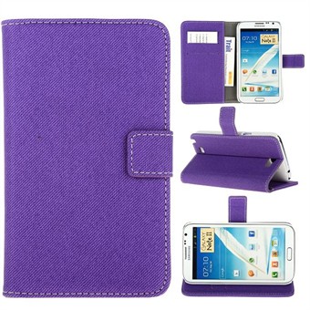 Kangaskotelo Samsung Galaxy Note 2 (violetti)