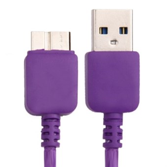 Nailonikangas USB 3.0-lataus- / synkronointikaapeli 1M (violetti)