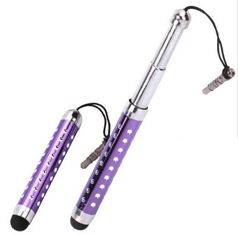 Universal Crystal Stylus Touch Pen (violetti)
