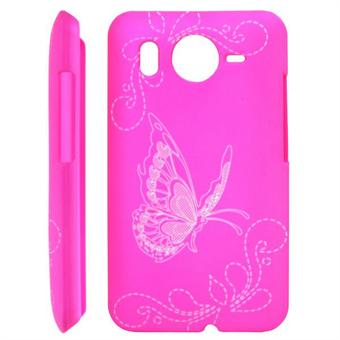 HTC Desire HD Butterfly -kuori (Hot Pink)