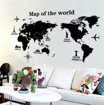 Seinätarrat - Maailman kartta