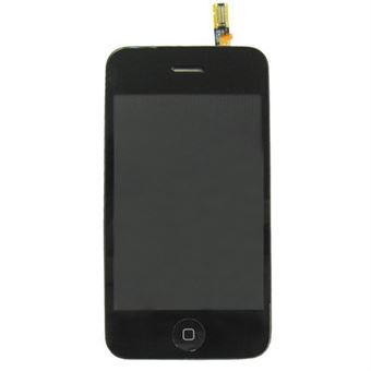 Täydellinen iPhone 3G -näyttöluokka A - Musta
