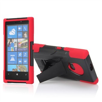 Defender Case Lumia 920 Stand (musta/punainen)