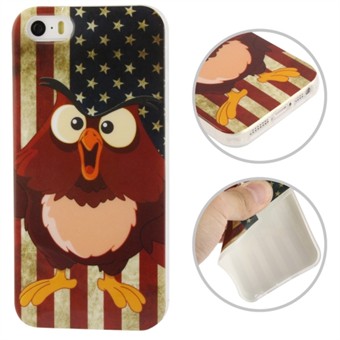 Retro Owl TPU Case iPhone 5 / iPhone 5S / iPhone SE 2013 (USA)