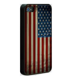 USA - kuori iPhone 5 / iPhone 5S / iPhone SE 2013:lle mustilla reunoilla