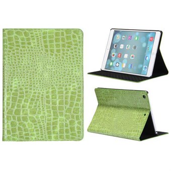 Crocodile iPad Air 1 nahkakotelo (vihreä)