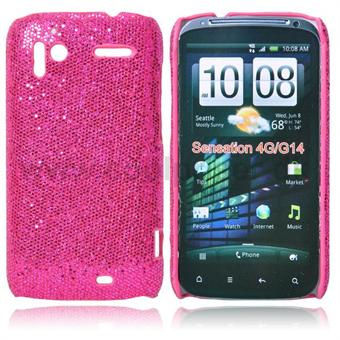 Kiiltävä kova kotelo HTC Sensation G14 (vaaleanpunainen)