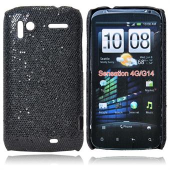 Kiiltävä kova kotelo HTC Sensation G14 -puhelimelle (musta)