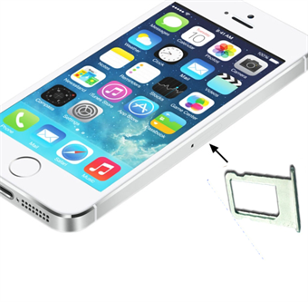 Nano SIM -korttikotelo iPhone 5 / 5S (hopea)