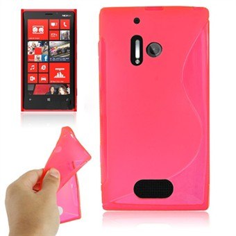 S-Line silikonisuojus Lumia 928 (vaaleanpunainen)