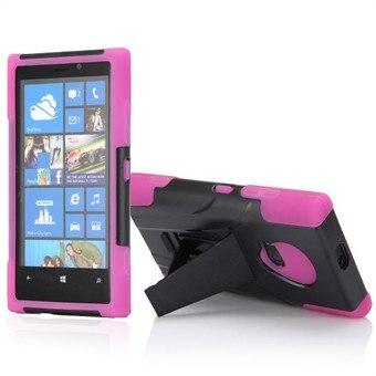 Defender Case Lumia 920 Stand (vaaleanpunainen)