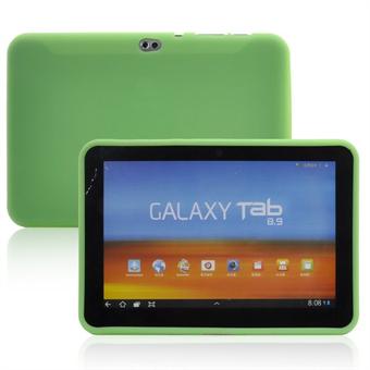 Samsung Galaxy Tab 8.9 pehmeä silikonisuojus (vihreä)