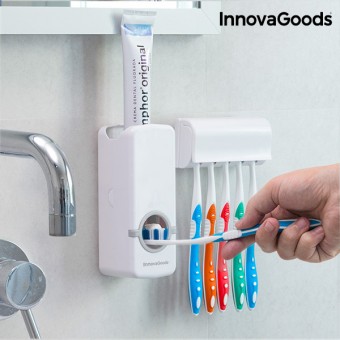 InnovaGoods-hammastahnan annostelija hammasharjan pidikkeellä