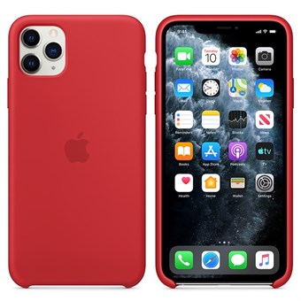 IPhone 11 Pro Max silikonikuori - punainen