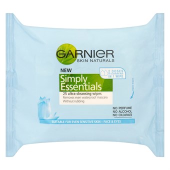 Garnier Skin Active Simply Essential Wipes - Puhdistuspyyhkeet - 25 kpl.