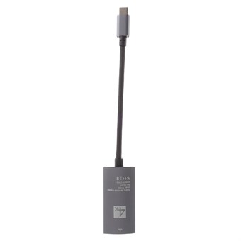 20 cm Type-C uros-HDMI-naaras digitaalinen 4K-sovitin - musta