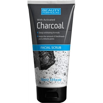 Beauty Formulas Charcoal Facial Scrub Kasvokuorinta - 150 ml