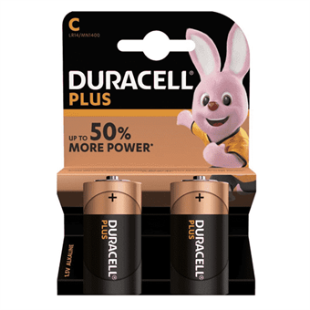 Duracell Plus Power alkaliparisto - 2 kpl.