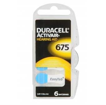 Duracell Activair 675 kuulolaitteen akku - 6 kpl
