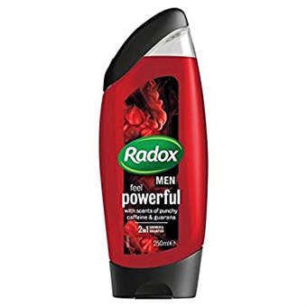 Radox Men 2-in-1 suihkugeeli ja shampoo tuntuu voimakkaalta - 250 ml