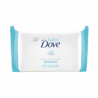 Dove Baby Care kosteuspyyhkeet - lievät märkäpyyhkeet - 50 kpl.