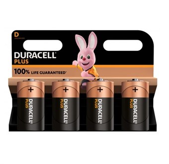 Duracell Plus 100% MN1300 D - 4 kpl