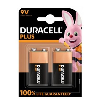 Duracell Plus 100% MN1604 9V - 2 kpl