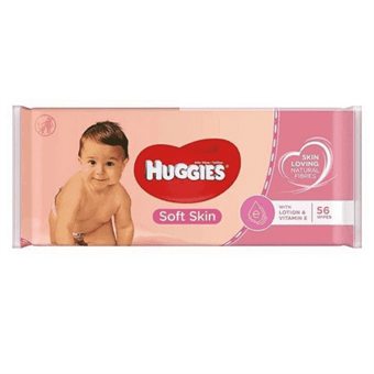 Huggies Baby Wet -pyyhkeet herkälle iholle - 56 kpl.