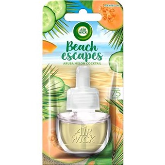 Air Wick ilmanraikastimen täyttöpakkaus - 19 ml - Beach Escapes Aruba Melon Cocktail
