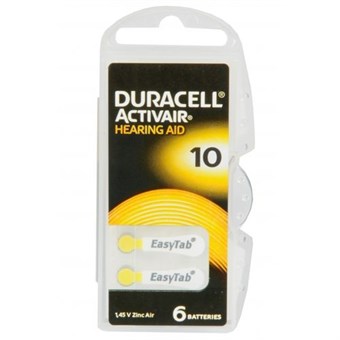 Duracell Activair 10 -kuulolaitteen paristo - 6 kpl