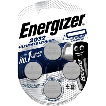 Energizer Ultimate CR2032 - Litiumakku - 4 kpl - Sopii AirTagiin