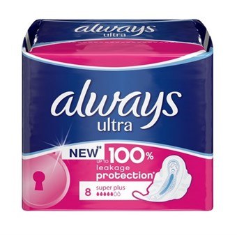 Aina Ultra Super Plus siivillä - 8 kpl.