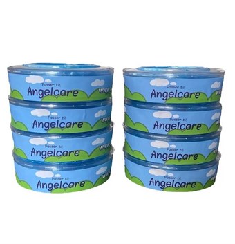 Vaippasäiliön täyttö - Sopii mm. for Angel Care / Diaper Genie - 8 kpl.