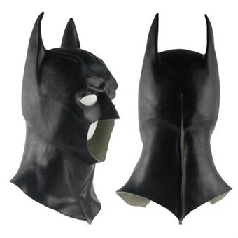 Batmanin naamari - valmistettu lateksista - koko kasvot peittävä - Bruce Wayne - aikuisille