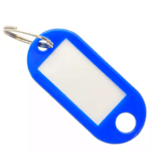 Muovinen avaimenperä - 10 kpl (sininen)