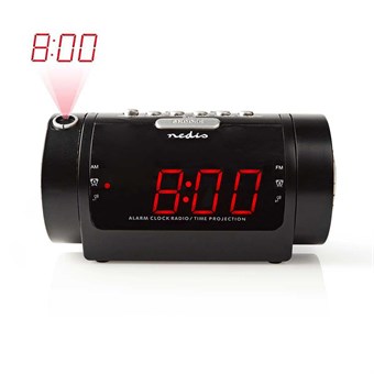 Digitaalinen kelloradio herätyskellolla ja projektorilla | 0,9" LED | FM | Kaksoishälytys | Torkku
