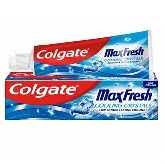 Colgate Max Fresh Cool Mint -hammastahna - 75 ml (jäähdytyskiteet +10 pidempikestoinen jäähdytys)