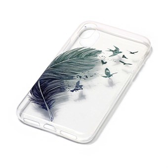 Mukava muotoilukansi pehmeästä TPU-muovista iPhone X / iPhone Xs -puhelimille - linnuille