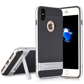 High Fashion Stander Cover TPU iPhone X / iPhone Xs -puhelimelle - hopea
