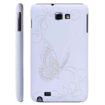 Galaxy Note Butterfly -suojus (valkoinen)