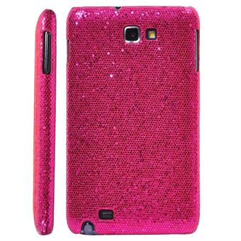Galaxy Note kiiltävä kansi (kuuma-vaaleanpunainen)