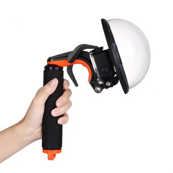 PULUZ® Dome Port -linssi kelluvalla kahvalla GoPro HERO 6 /5:lle