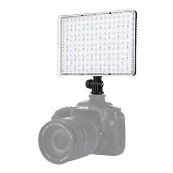PULUZ® Studio Light 176 LED-valoa kahdella kameran suodattimella
