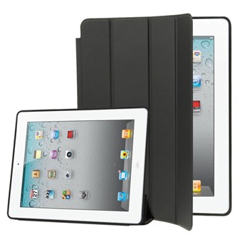 Tyylikäs Smart Cover Sleep/ Wake-up iPad 2:lle / iPad 3:lle / iPad 4:lle. - Musta