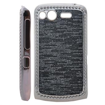 Bling kova kotelo HTC Desire S -puhelimelle (musta)